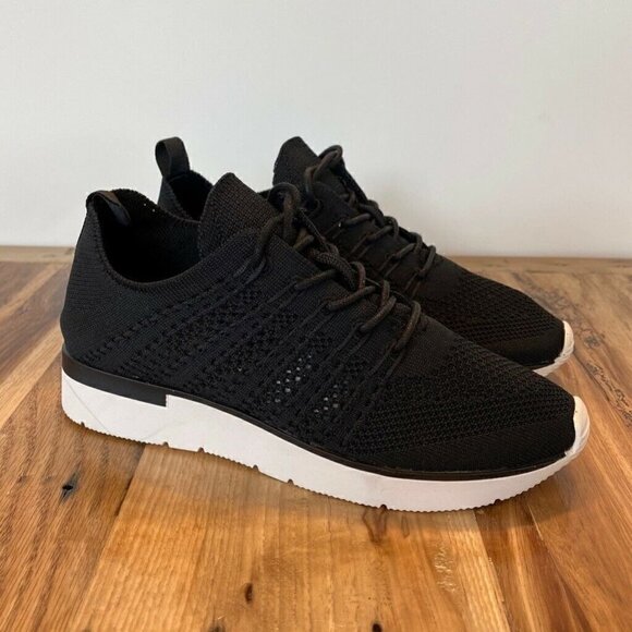 J Slides Odessa Sneakers Shoes Black Low Top 5 - Picture 1 of 8